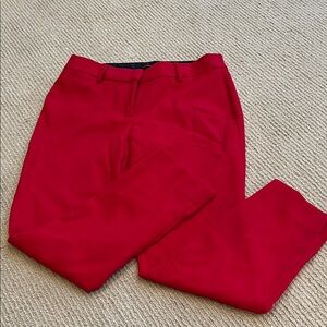 Talbots Red Hampshire Ankle Pants